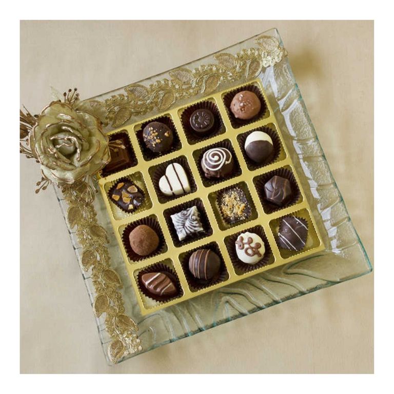 Assorted Truffles in a Designer Platter