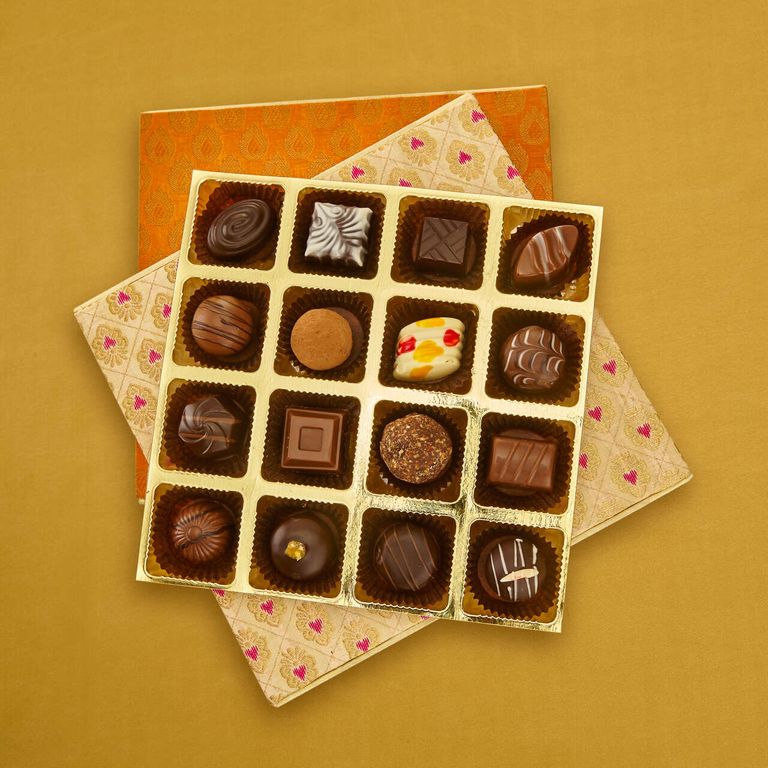 Elegant Gift Box with Assorted Chocolate Truffles