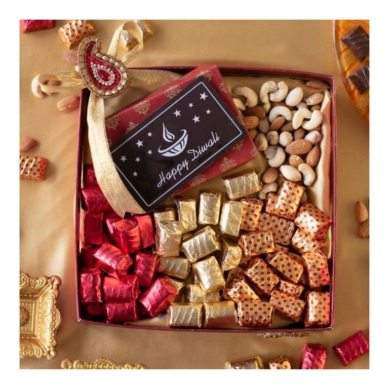 Festive Greeting Diwali Chocolate and Dry Fruits Hamper