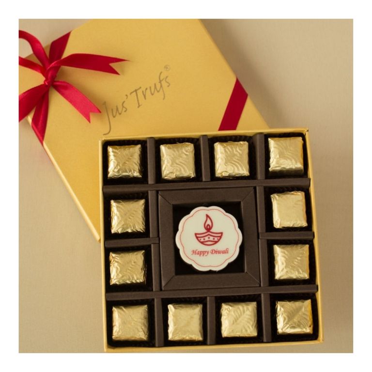 Happy Diwali Rosette with Classic Truffles